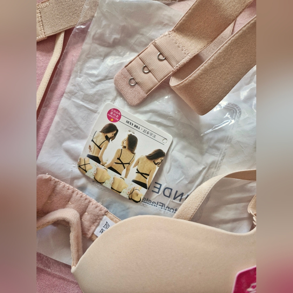 Pushup Padded + Open Back Bra In Nude - Picture 5 of 6